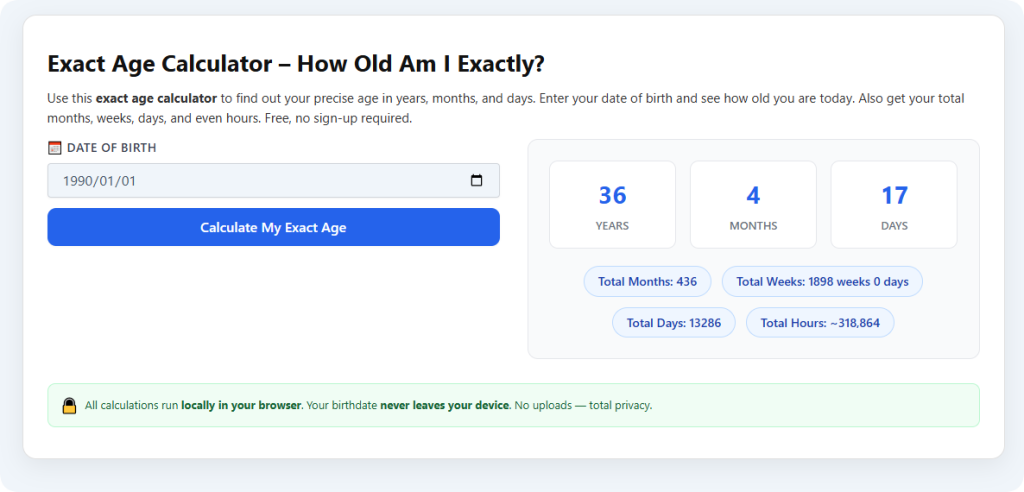 How to calculate age from date of birth online – Step-by-Step Easy Guide 3 How to calculate age from date of birth online