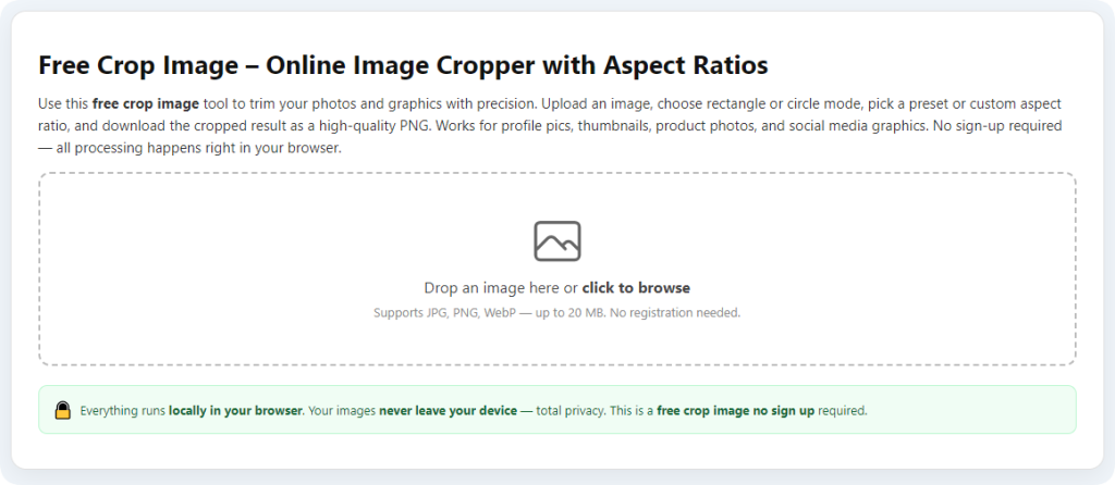 Best Tool to Crop Image to Exact Pixels