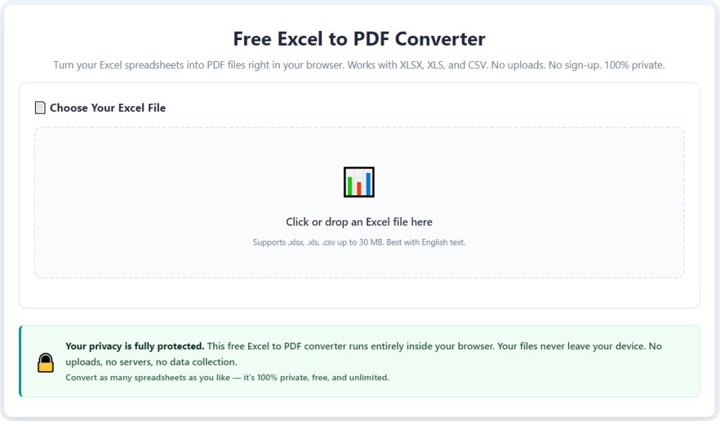 Best Free Excel to PDF Converter Online: Full User Guide & Tips 1 Best Free Excel to PDF Converter Online