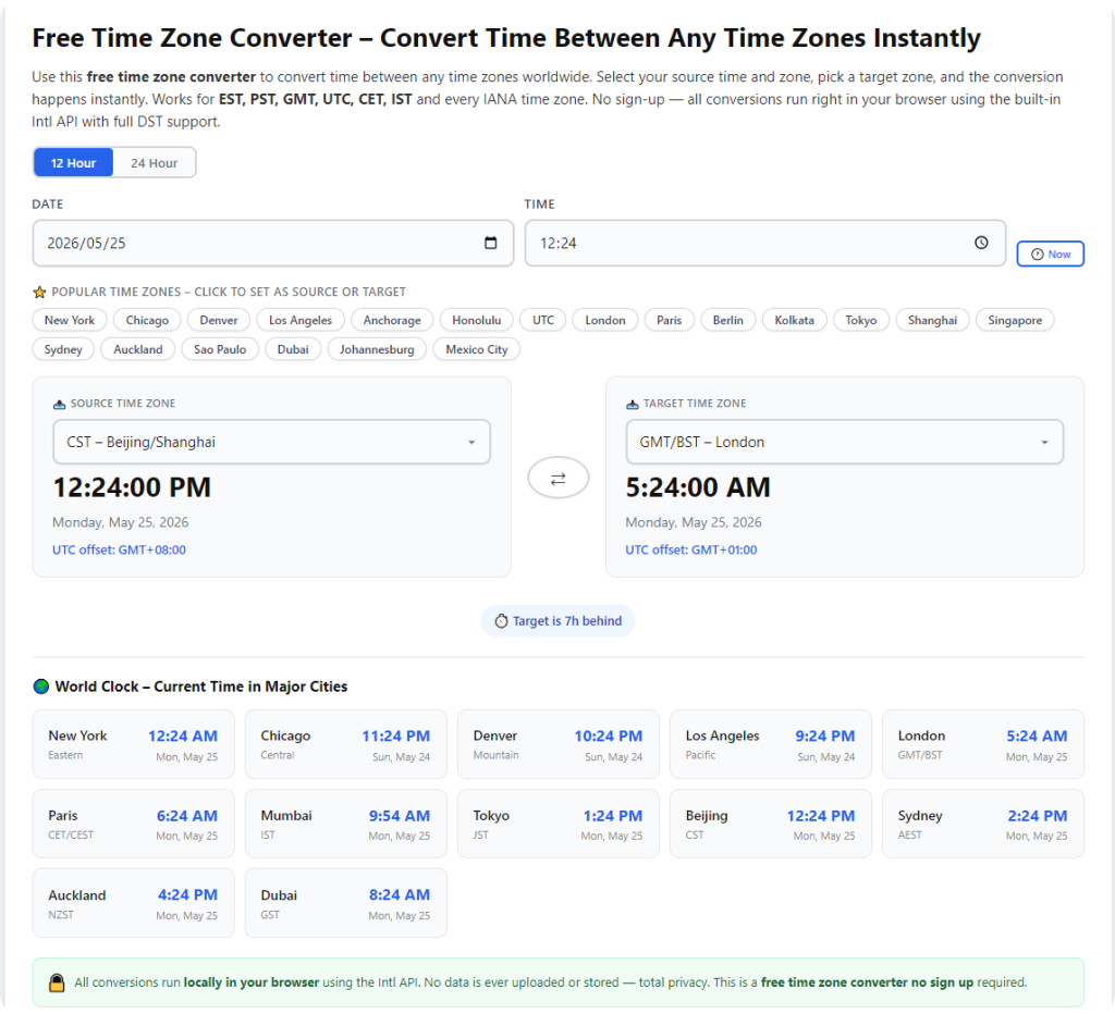 Best Time Zone Converter for International Calls: Pro Usage Guide 1 Best Time Zone Converter for International Calls