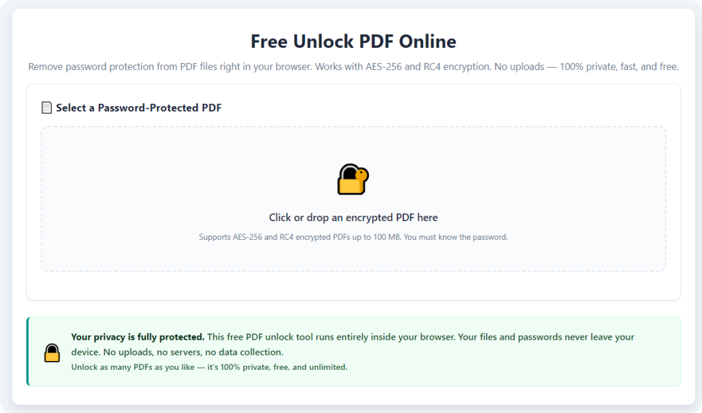 Best Free PDF Unlocker Online No Watermark: Full Working Guide 1 Best Free PDF Unlocker Online No Watermark