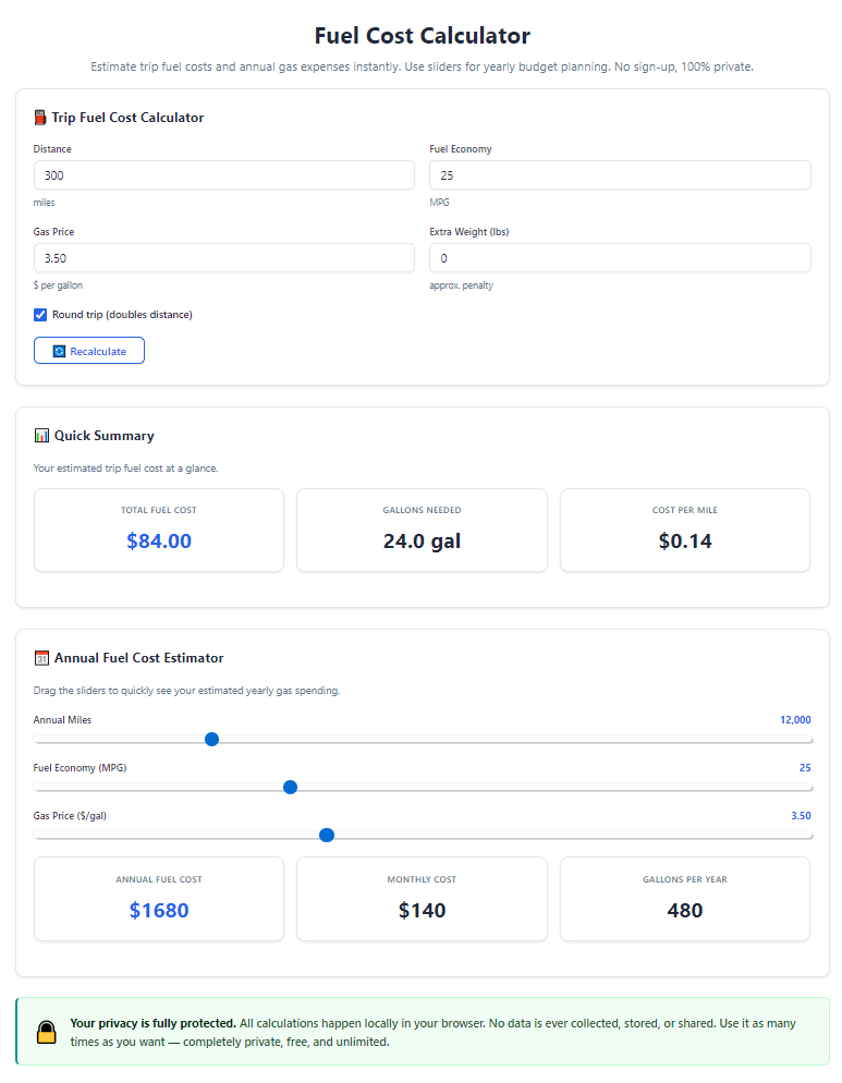 Best Fuel Cost Calculator Split Gas Cost With Friends: Complete User Tutorial 7 Best Fuel Cost Calculator Split Gas Cost With Friends