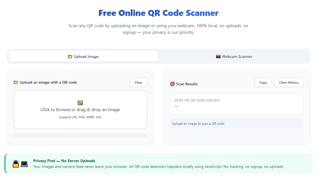 Best Free QR Code Scanner No Registration Required