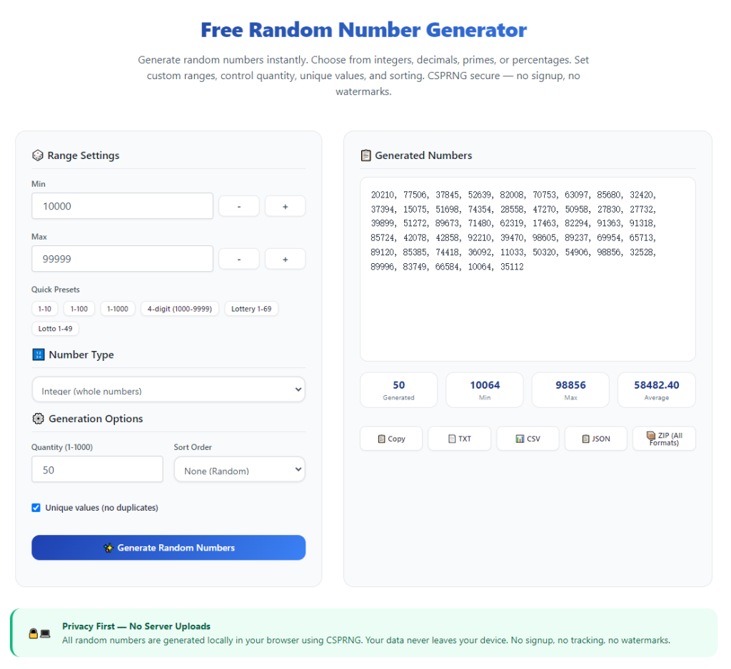 Best Random Number Generator for Contests: Full Setup Guide 1 Best Random Number Generator for Contests