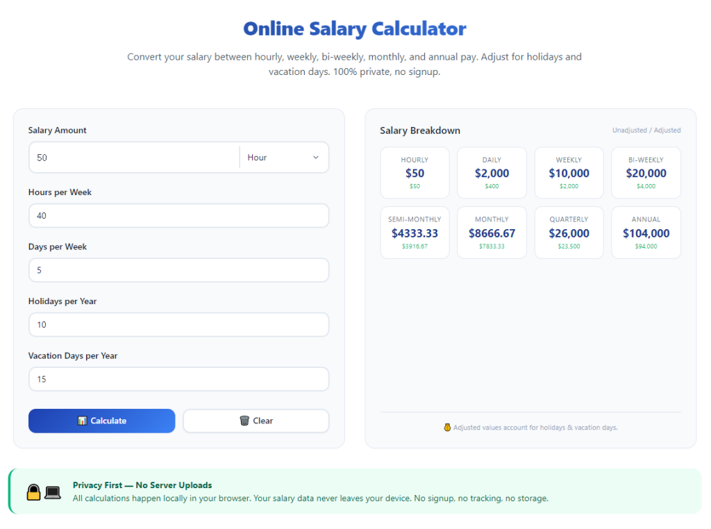 Best Salary Calculator for US Federal and State Taxes: Complete Step-by-Step Tutorial 10 Best Salary Calculator for US Federal and State Taxes