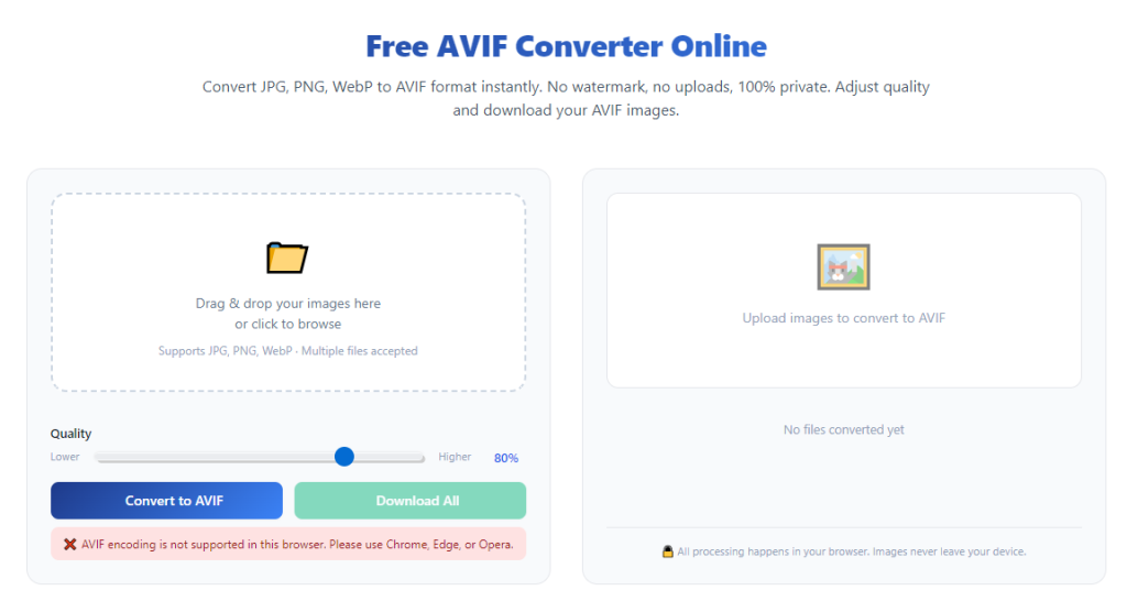 How to Convert PNG to AVIF With Online Converter Tool
